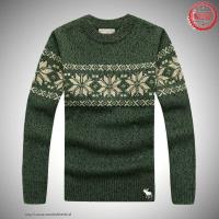 heren abercrombie and fitch crewneck truien snowflake pattern groen Overhemden Utrecht jm7pw338